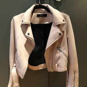 Zara Pink Suede Jacket